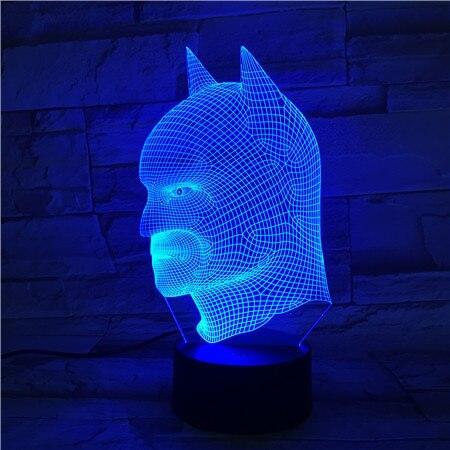 Bat Head 3dled Visual Stereo Effect Nightlight