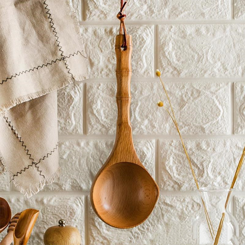 Handle beech wood spoon