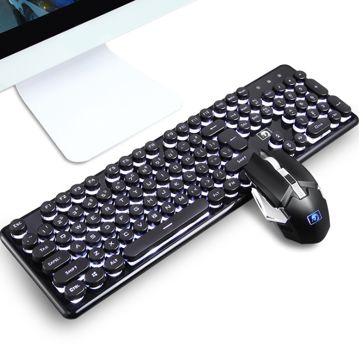 Wireless charging light gaming keyboard and mouse set mechanical feel