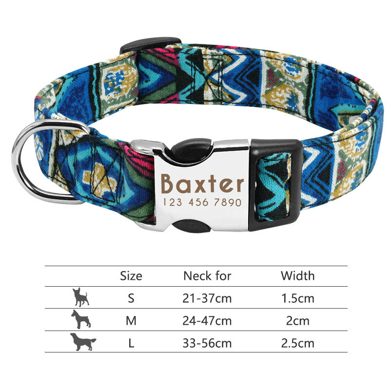 Adjustable Nylon Dog Collar