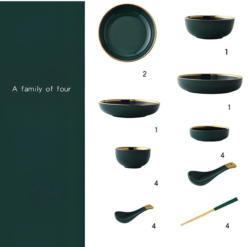 Green Ceramic Set