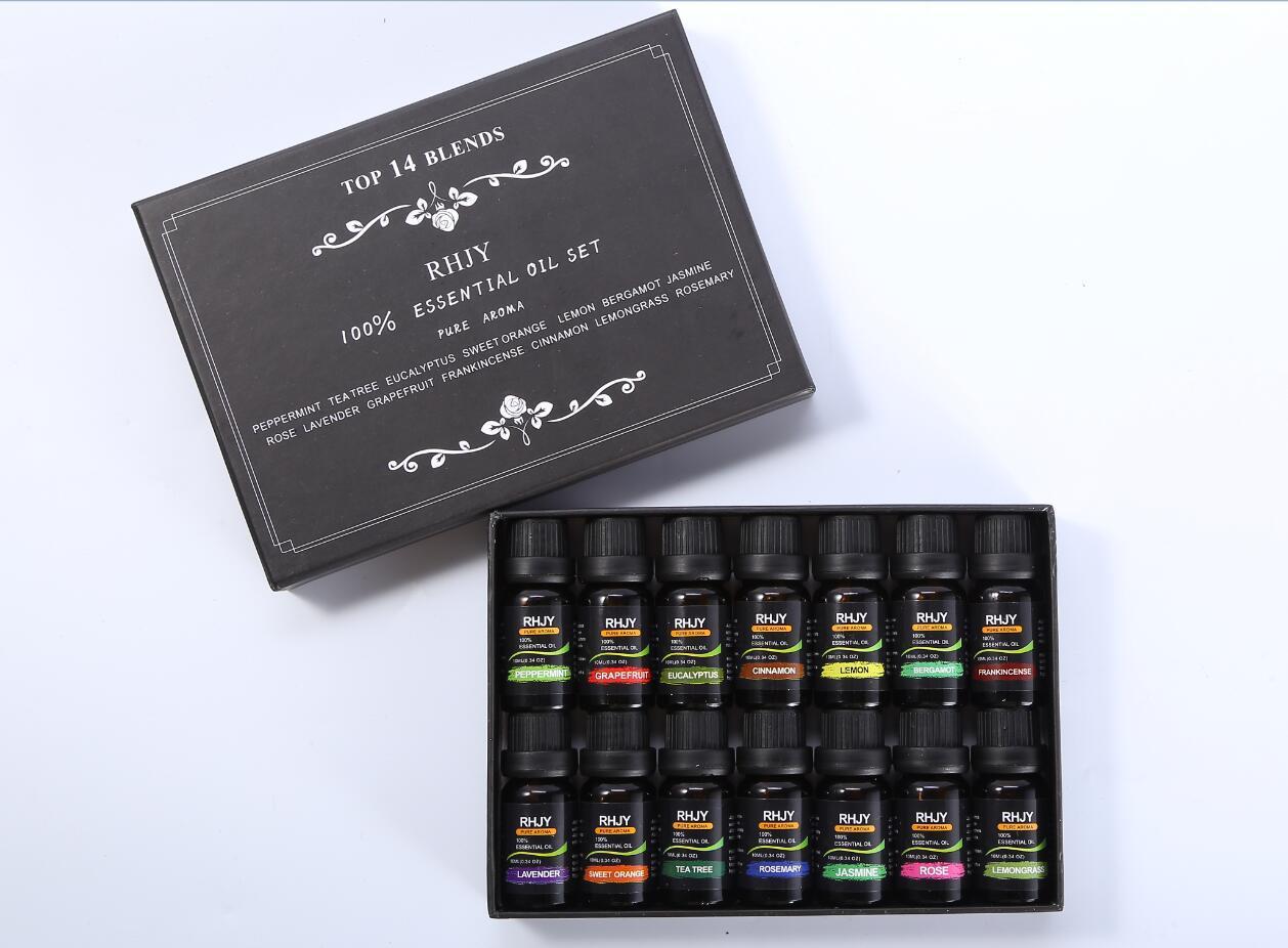 Coffret d'huiles essentielles d'aromathérapie