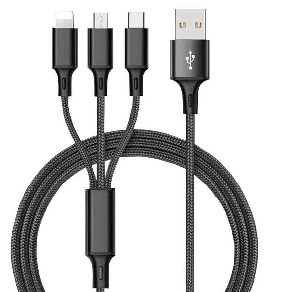 Compatible With, Braided 3-in-1 Data Cable