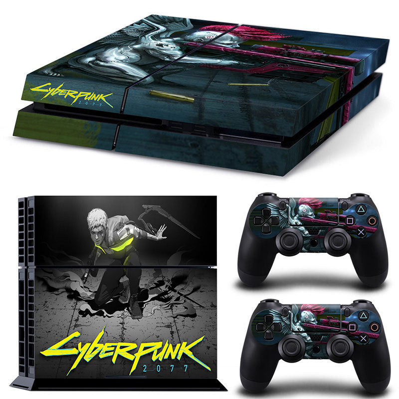 Cyberpunk 2077 PS4 Game Theme Color Stickers