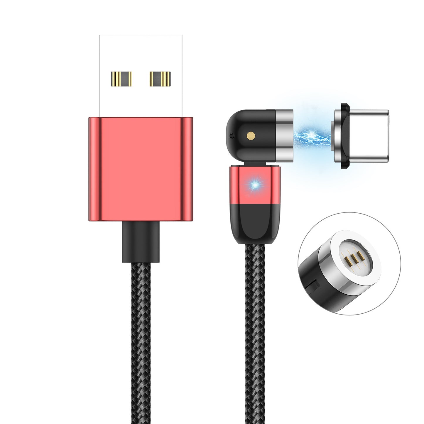 3A Fast Magnetizing 540 Degree Rotating Data Cable