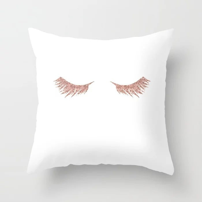 Pink sofa cushion pillowcase