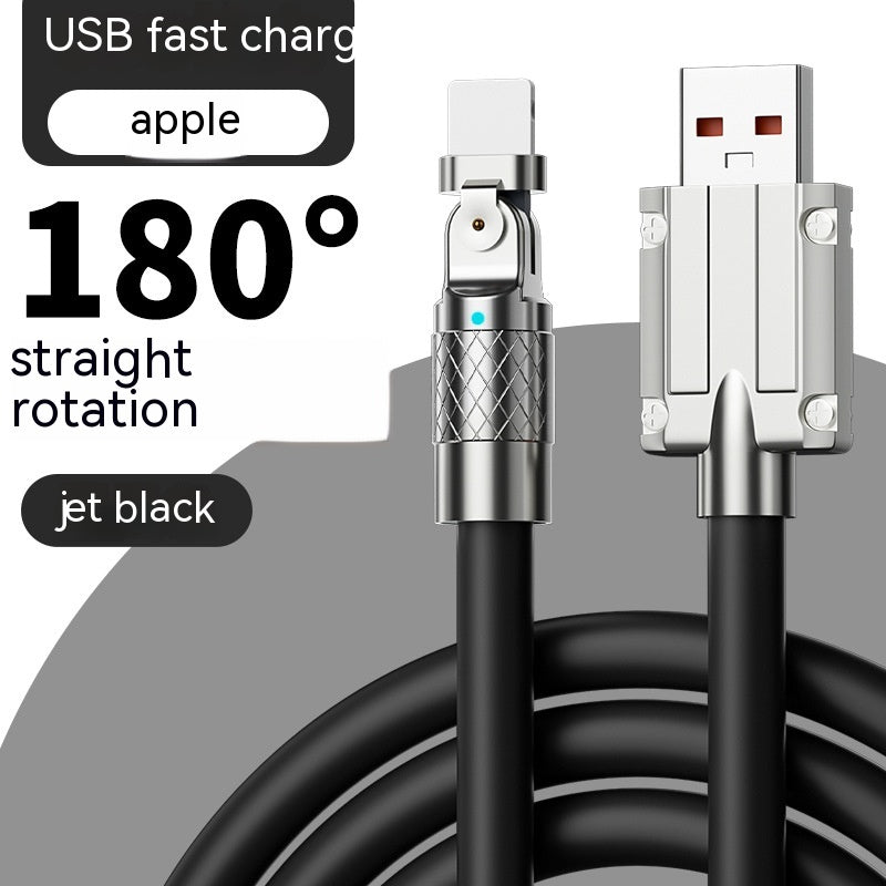 120W Mobile Game Rotating Elbow Data Super Fast Charge Charging Cable