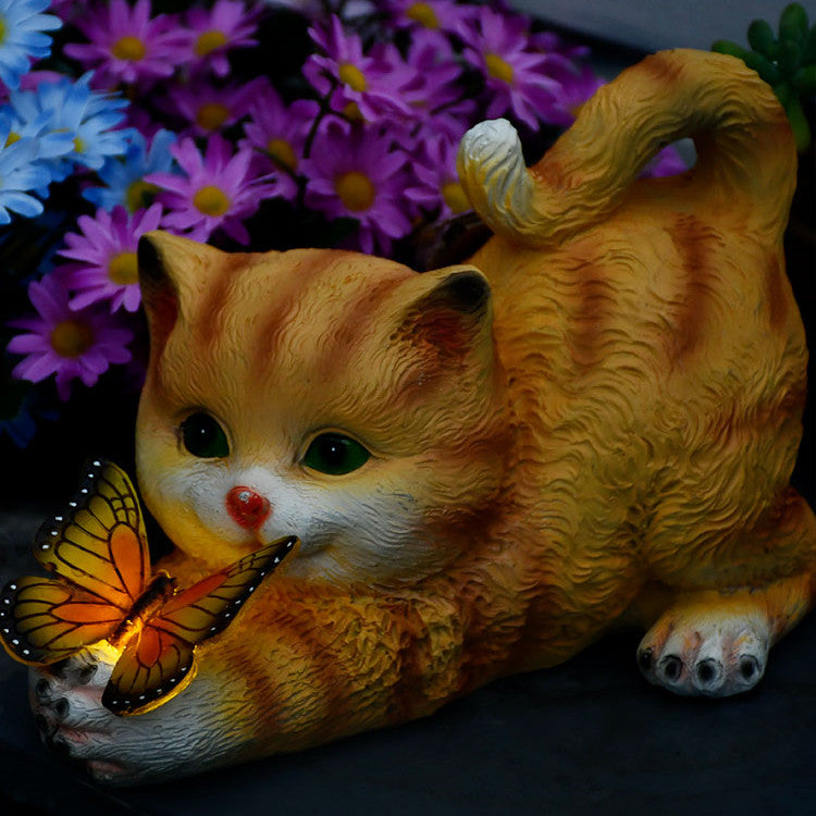 Creative Cat Solar Light Outdoor Garden Decoration