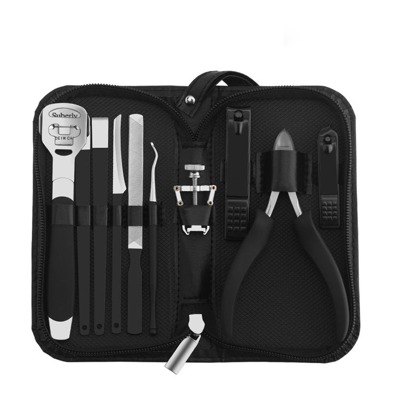 10-piece Manicure Set Nail Correction Pliers Olecranon Nail Clippers