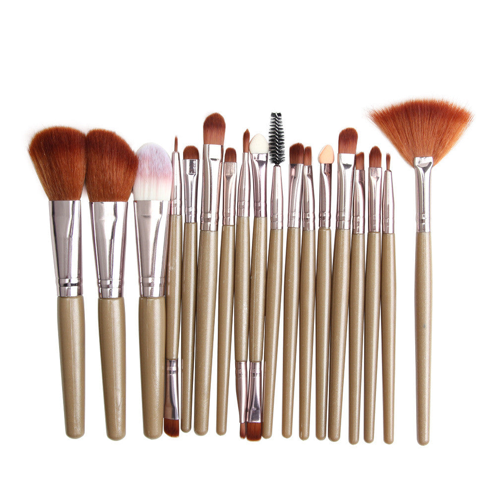 Eye Brushes, Blush Brush, Iip Brush And Fan-Shaped Makeup Brush Set