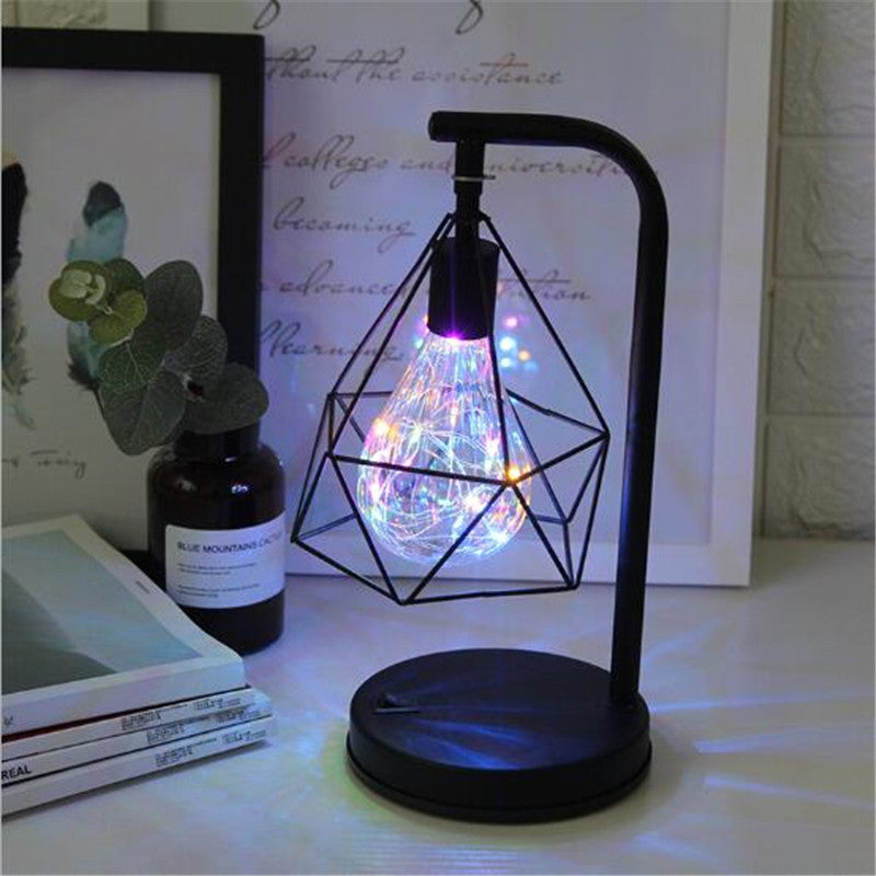 LED wrought iron modeling lamp