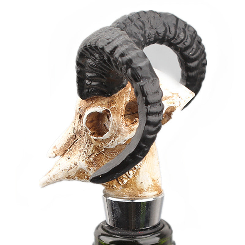 Buffalo Skull Wine Bottle Stopper