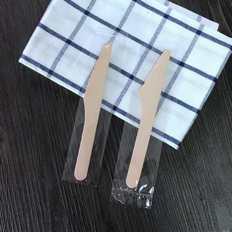 Disposable wooden tableware