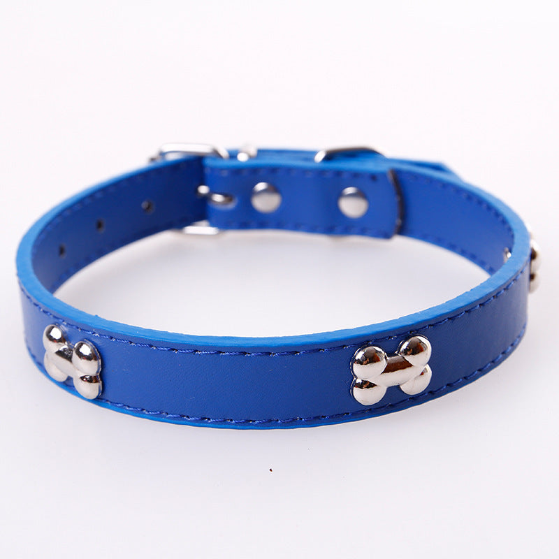 dog cat leather collar