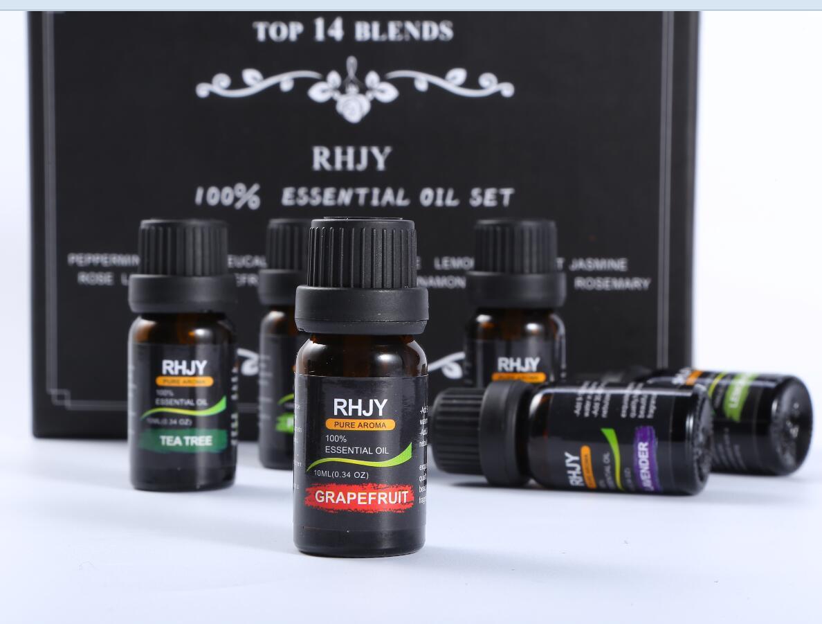 Coffret d'huiles essentielles d'aromathérapie