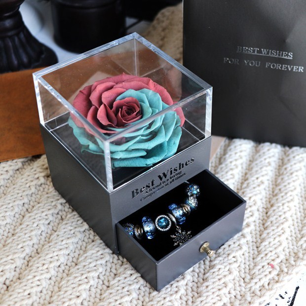 Eternal Flower Rose Jewelry Box