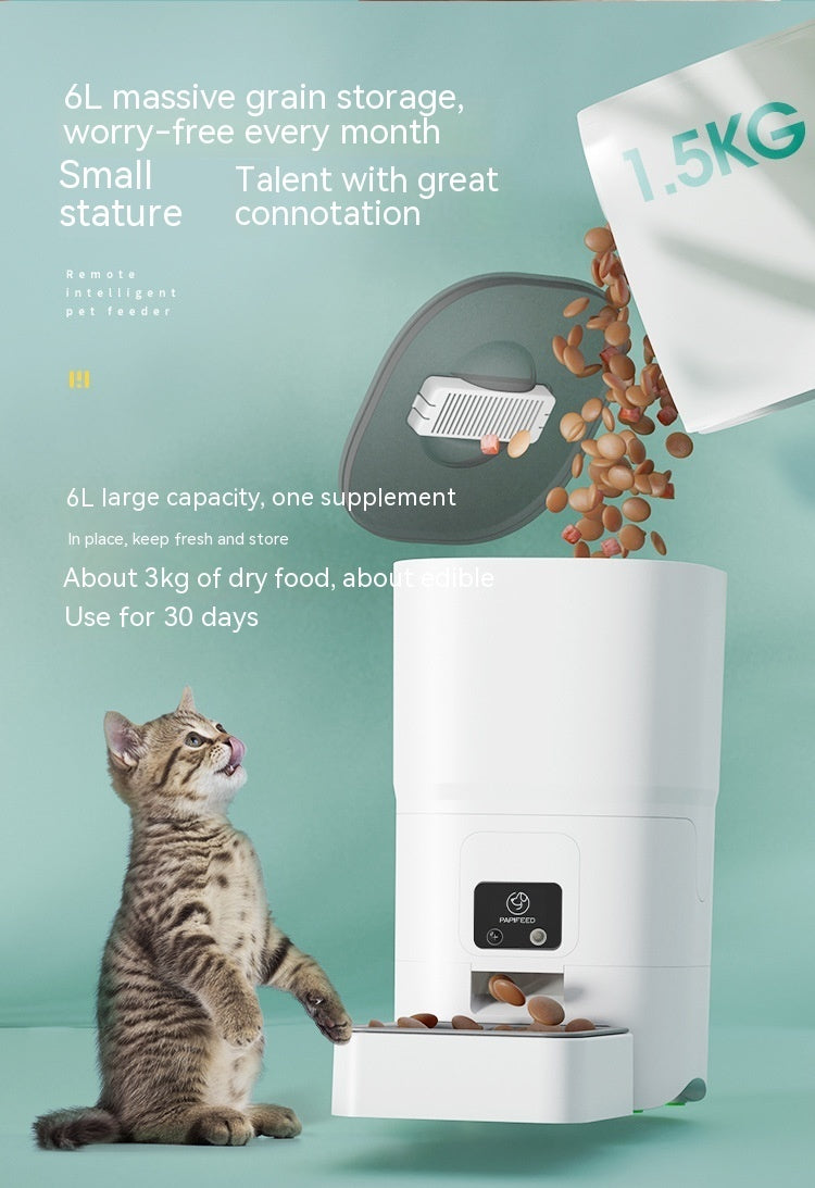 6L Remote Intelligent  Automatic Pet Feeder