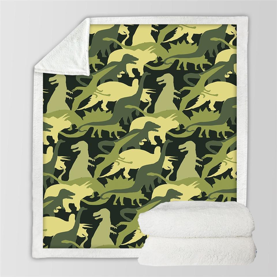 Dinosaur Fluffy Soft Cotton Blanket