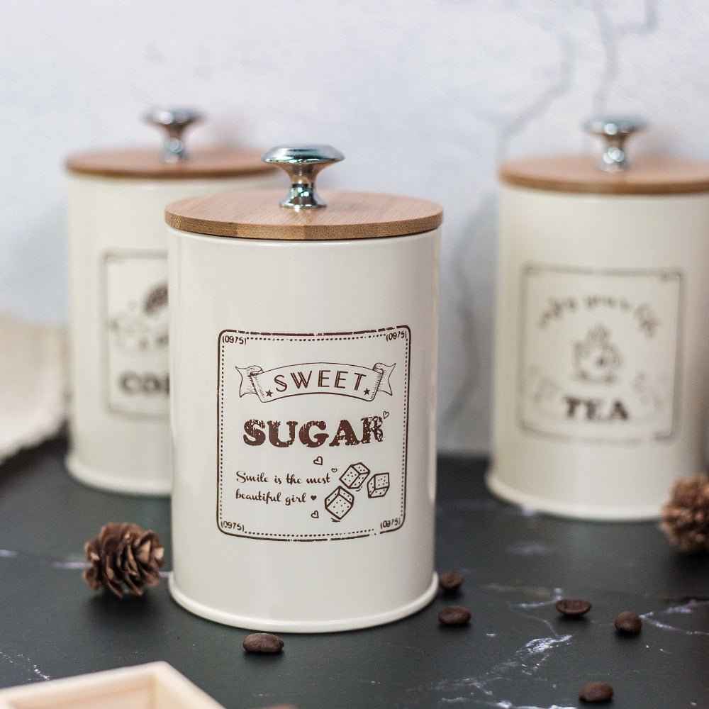 Coffee, Tea, Sugar, Storage Jar