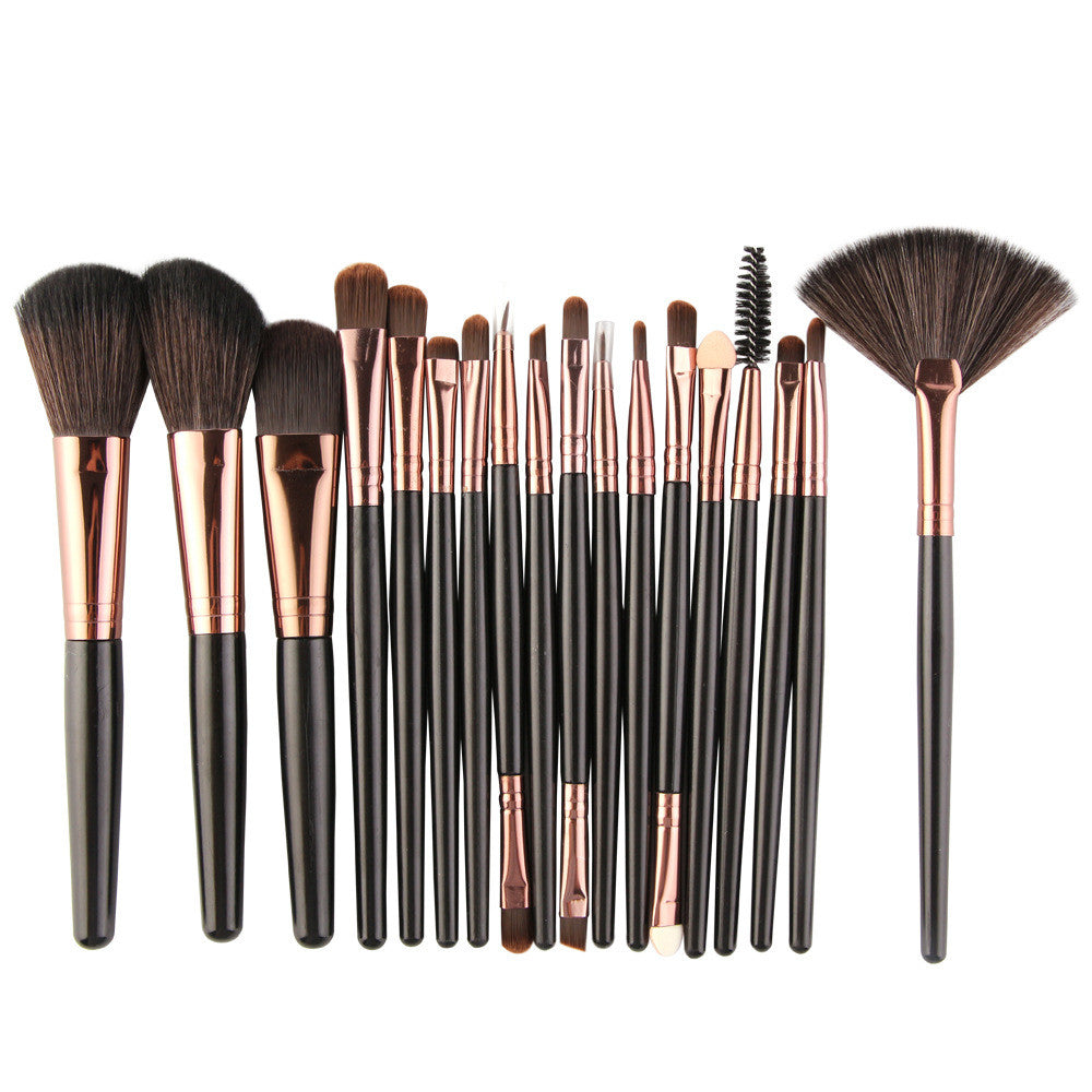 Eye Brushes, Blush Brush, Iip Brush And Fan-Shaped Makeup Brush Set