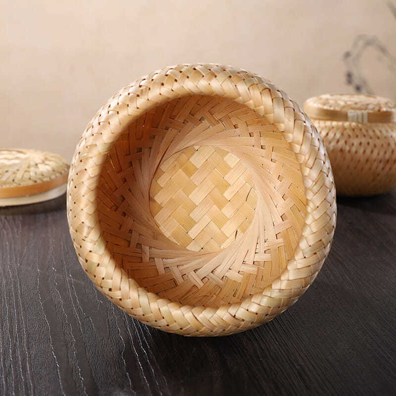 Bamboo Woven Tea Pot Box