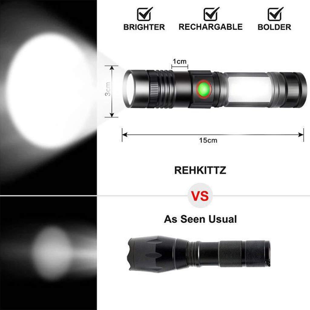 mini zoom magnetic flashlight