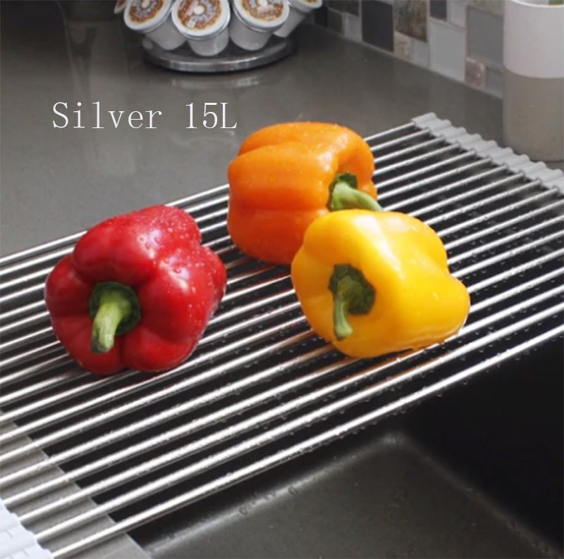 Folding Kitchen Drain Sink Rack