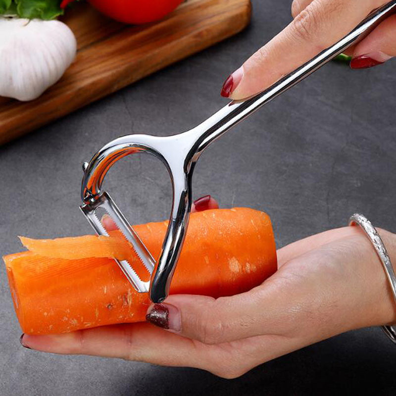 Multifunctional household manual fruit peeler