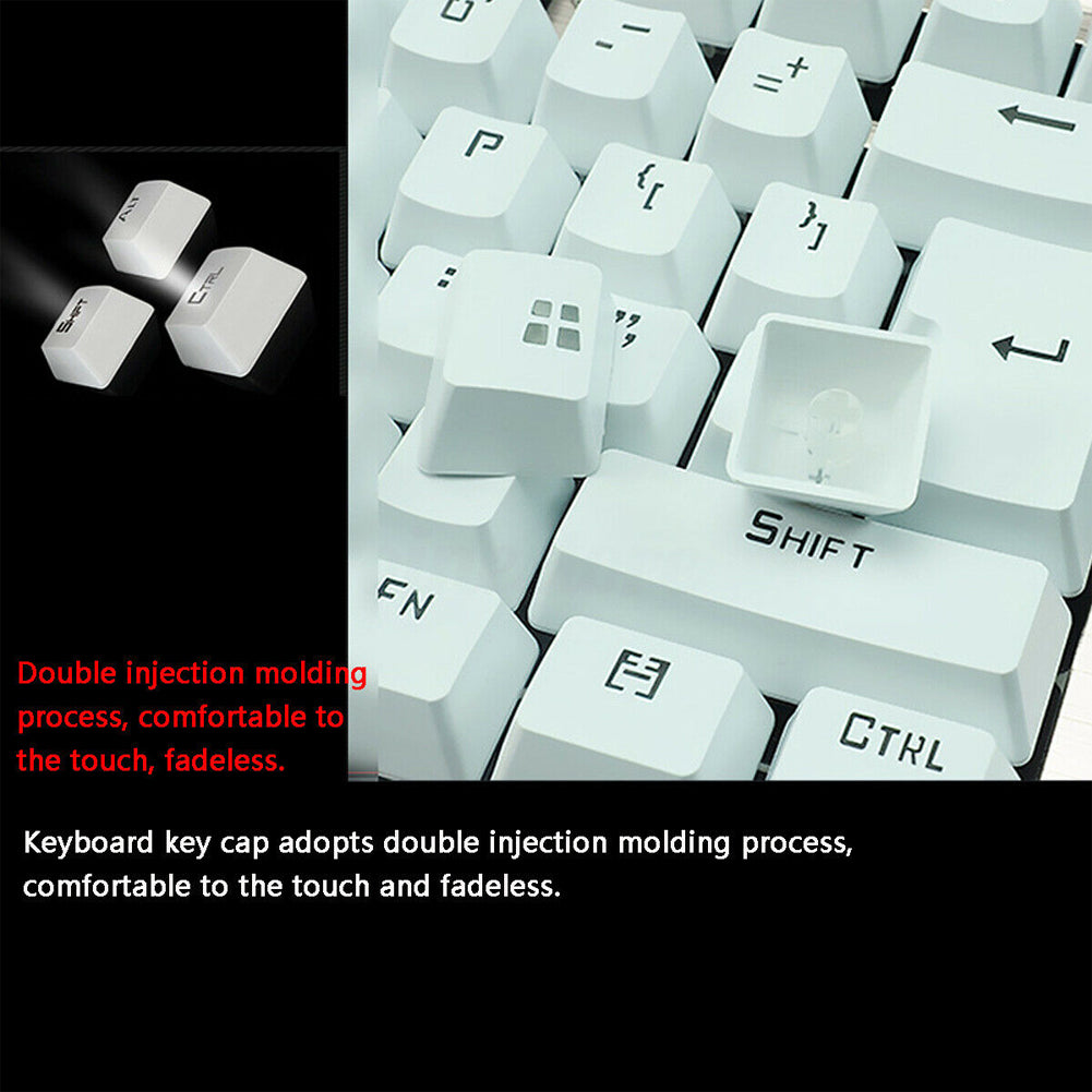 usb desktop wired luminous keyboard and mouse set