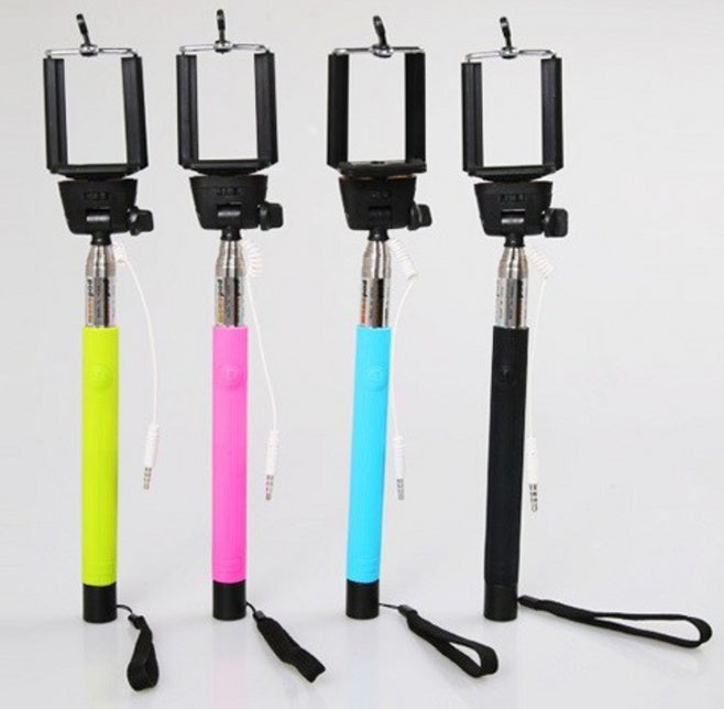 Wired Selfie Artifact Lined Selfie Stick No Battery Bluetooth Handheld Selfie Frame Artifact