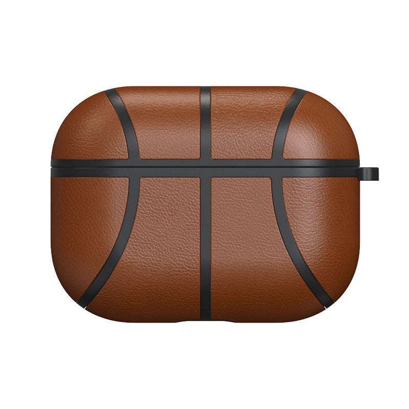 Basketball Headphone Case Handmade Leather