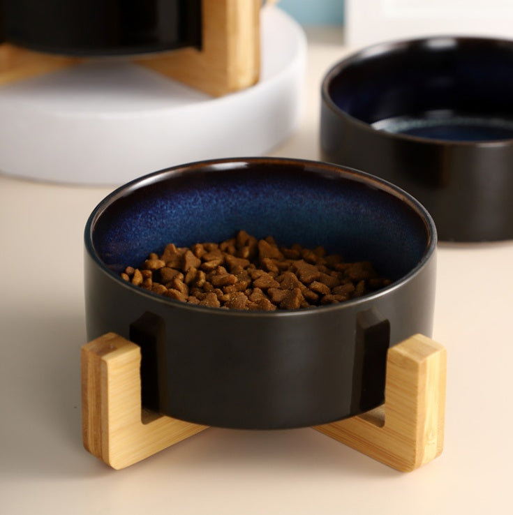 Ceramic cat food bowl