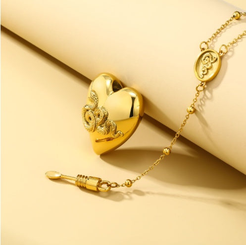 18k Gold Detachable Love Necklace