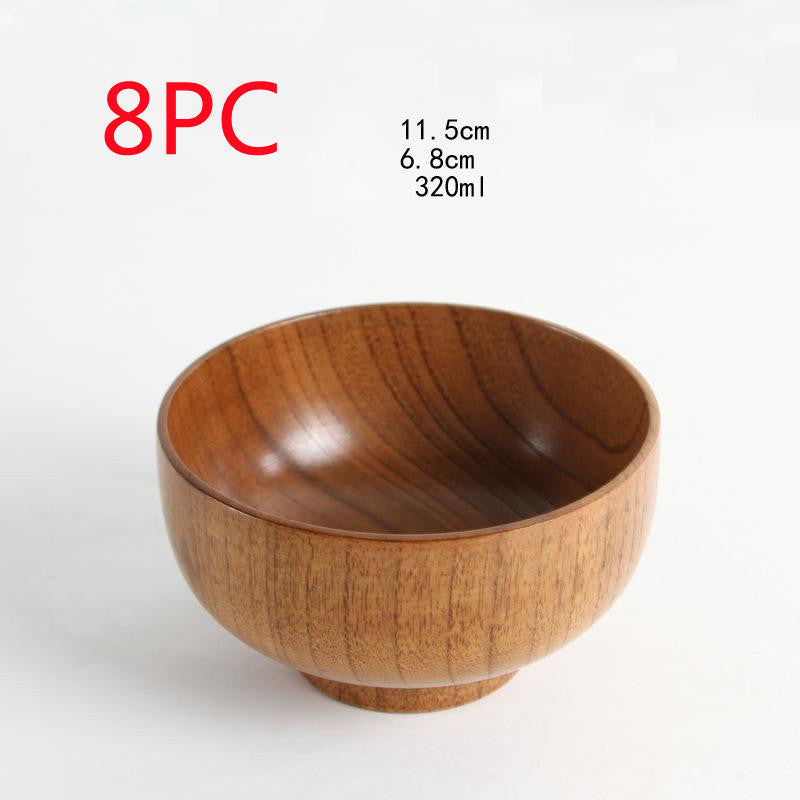 natural wooden bowl