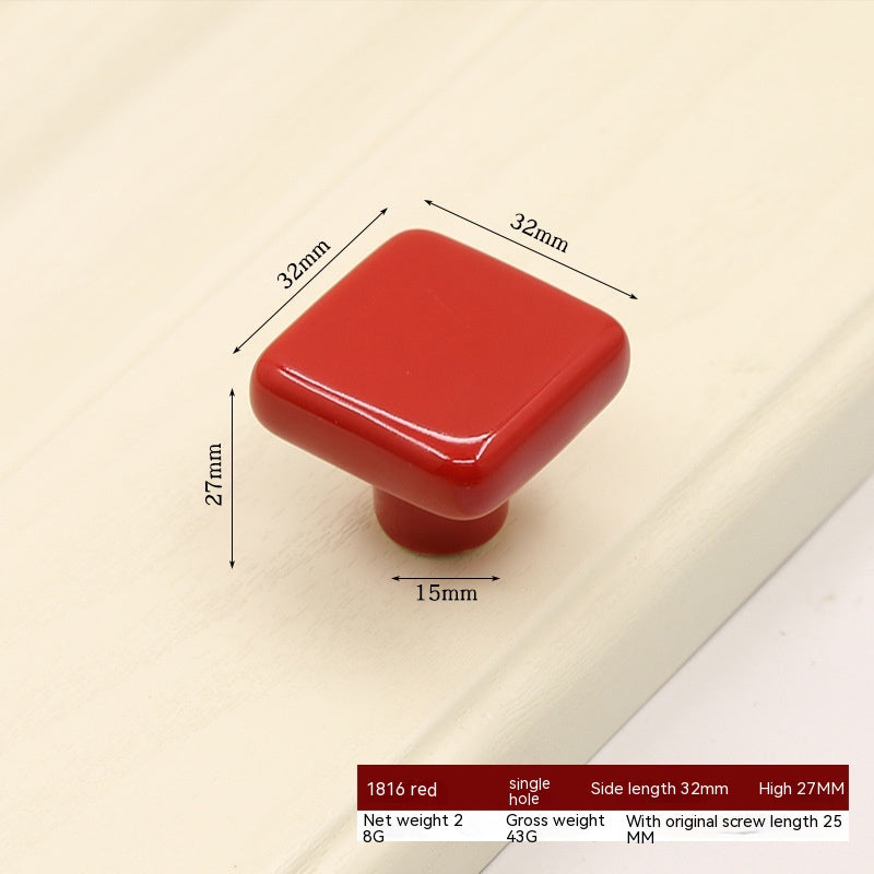 Simple Color Ceramic Cabinet Door Handle