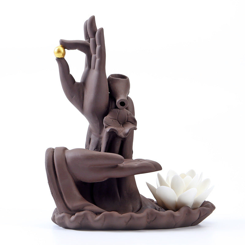 Sinking Backflow Incense Burner Large Zen Bergamot