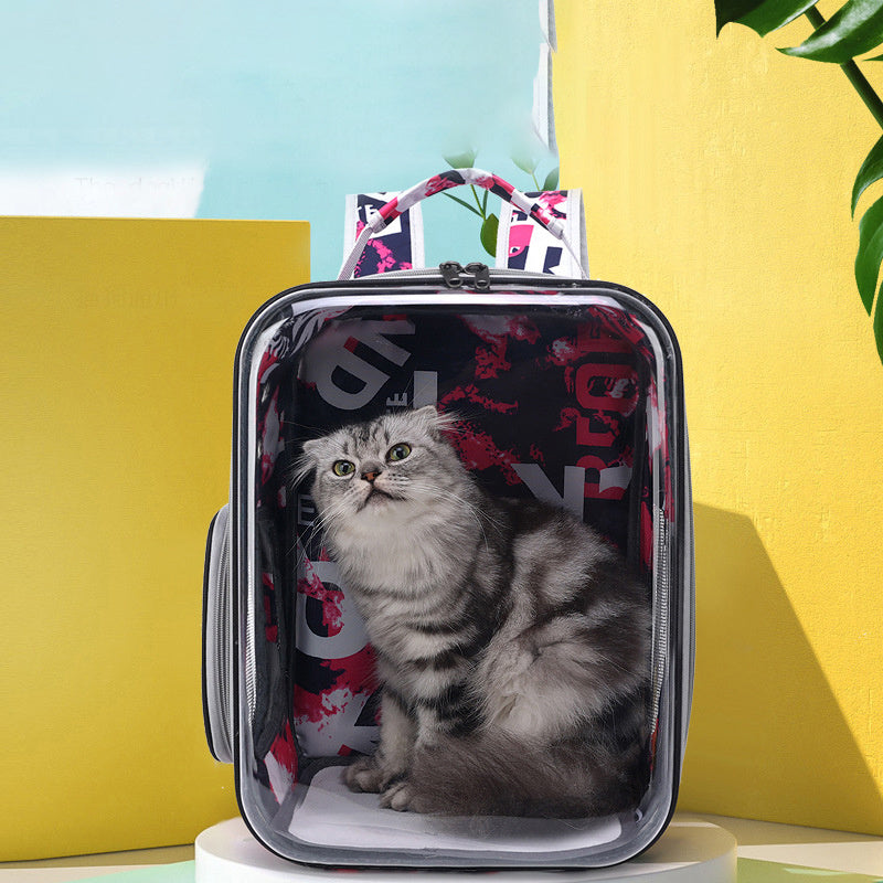 Cartoon Space Capsule Pet Backpack