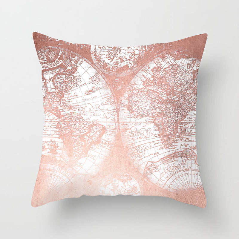 Pink sofa cushion pillowcase