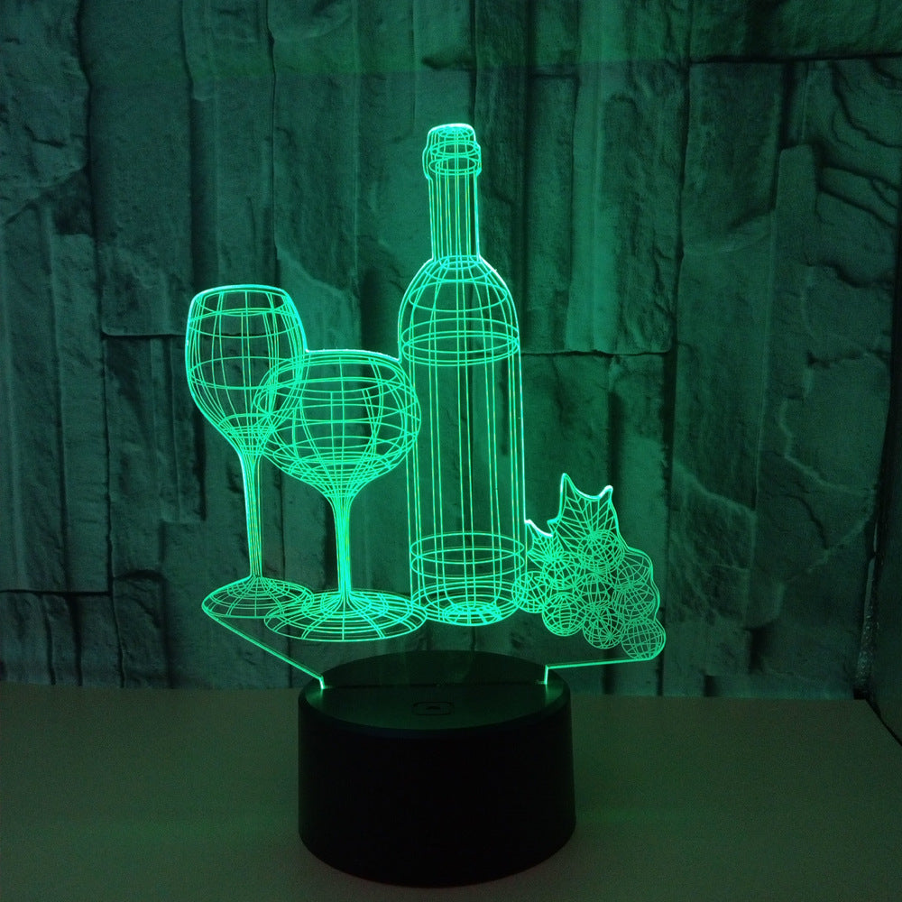 Wine bottle 3D night light