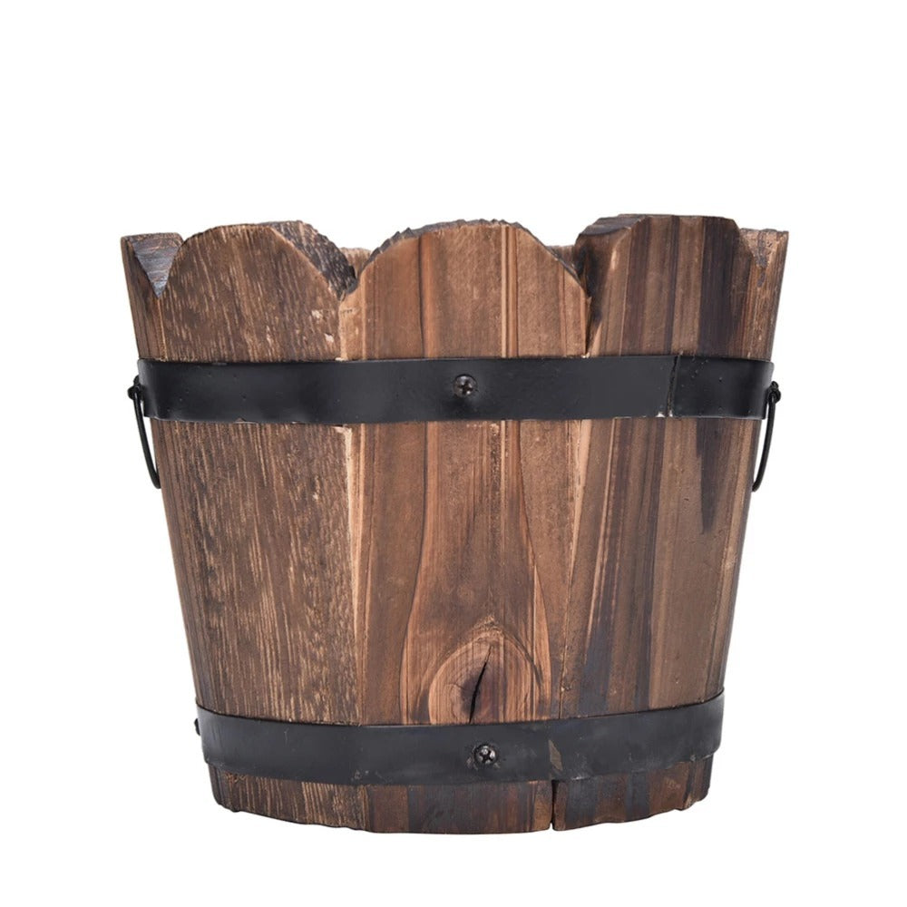 Vintage Whiskey Barrel Planter