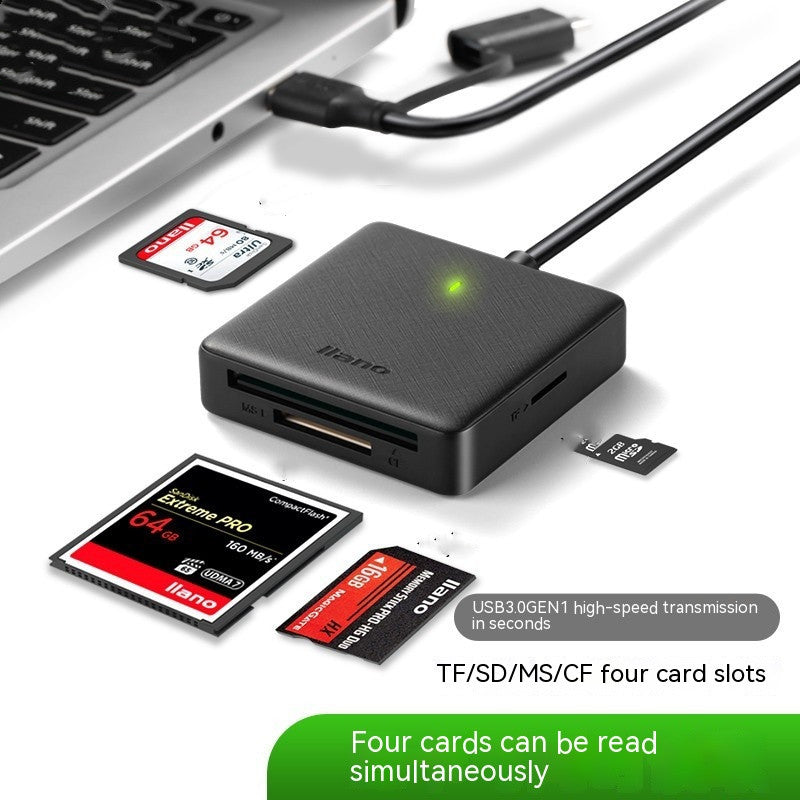 SDTFCFmemory Card USB30 High-speed Multi-drive Letter Card Reader