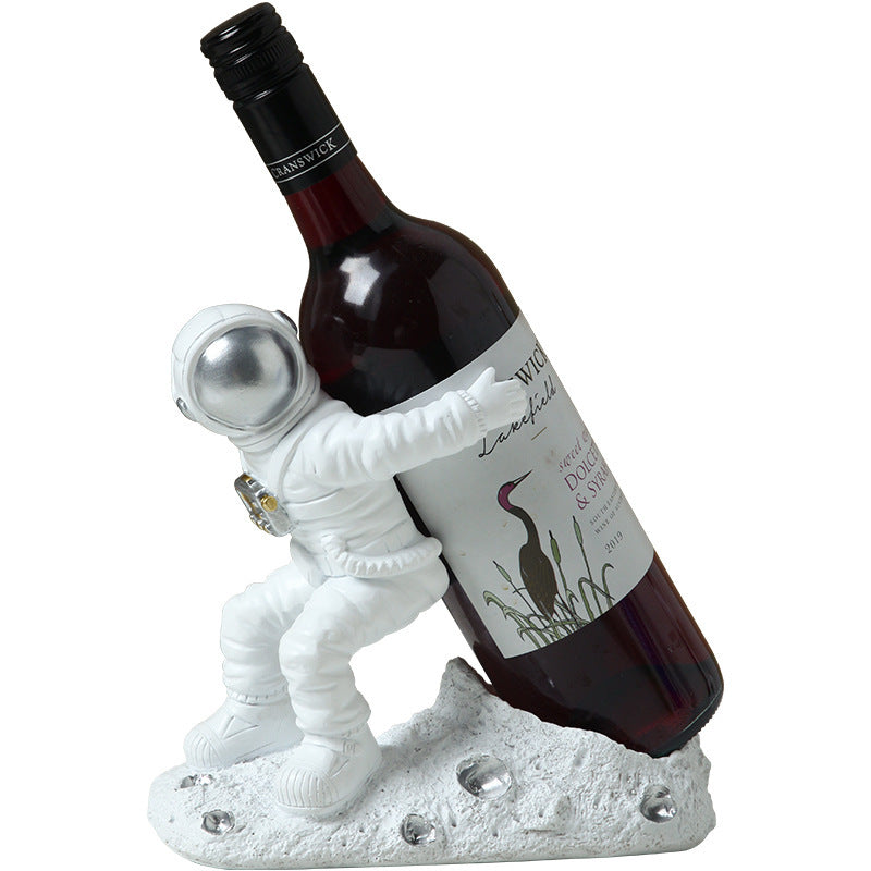 Astronaut wine rack decoration