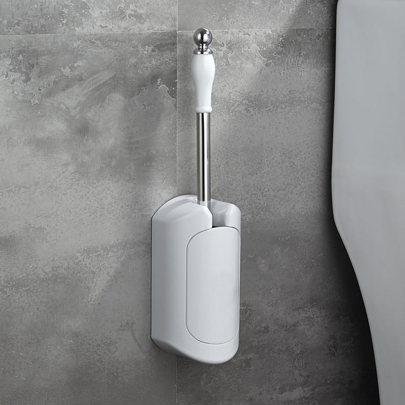 Wall-mounted toilet-free toilet brush set