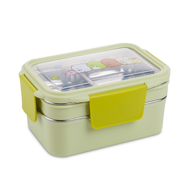 Stainless steel lunch box, double lunch box