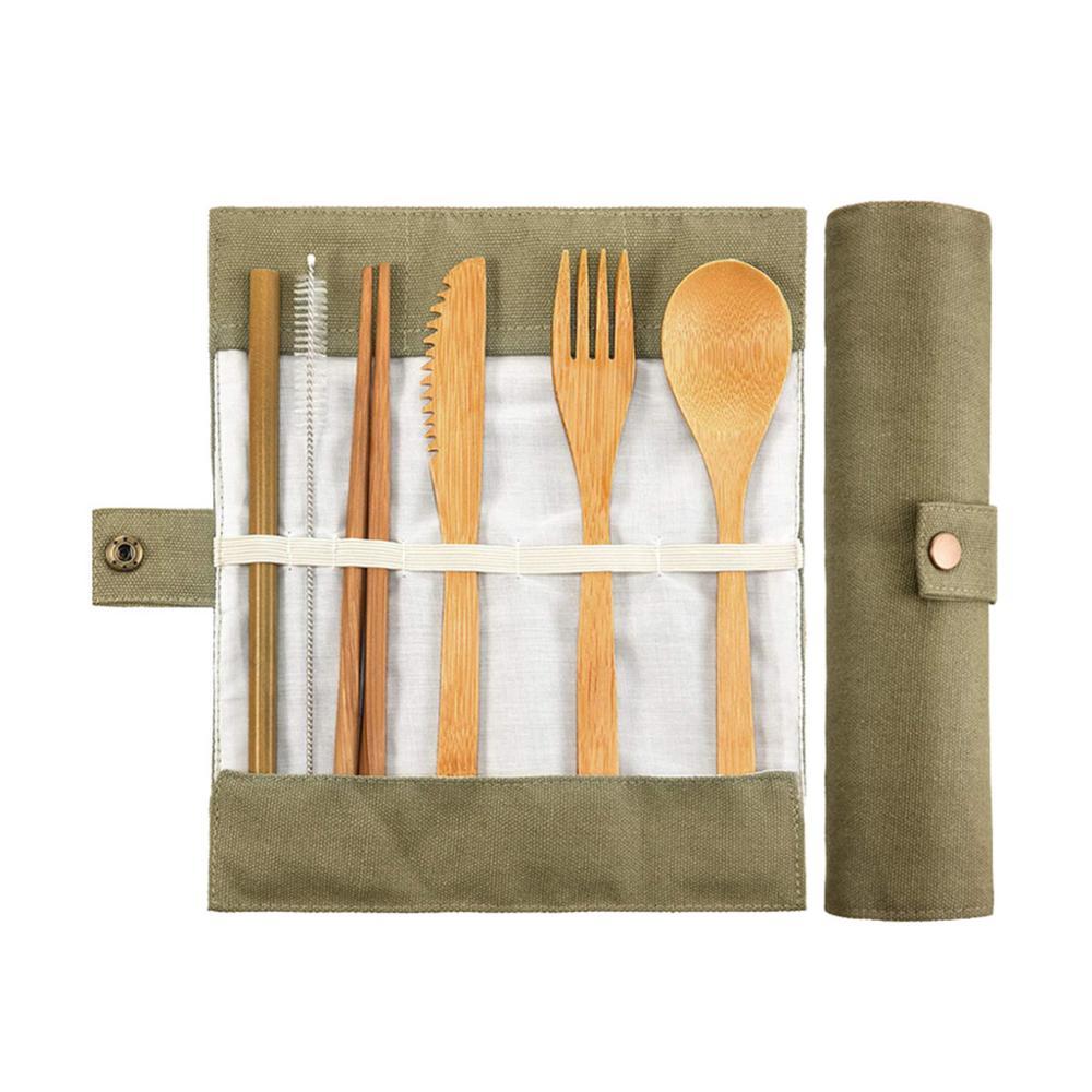 Reusable Bamboo Tableware Set