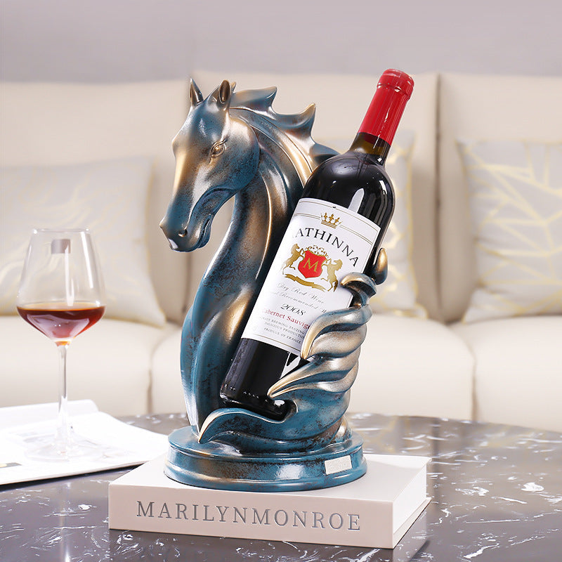 Horse Head Wine Rack