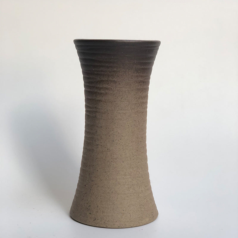 Coarse ceramic medium large simple modern vase