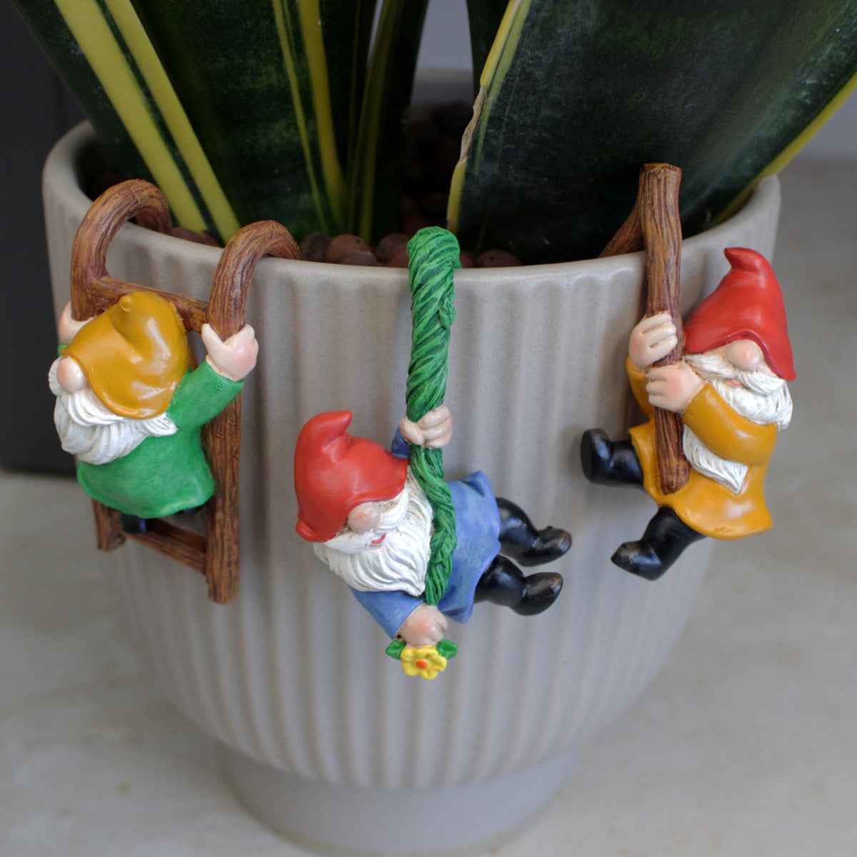 Climbing Ladder Decoration Flower Pot Pendant Garden Courtyard Balcony Wall Hanging Hanging Piece