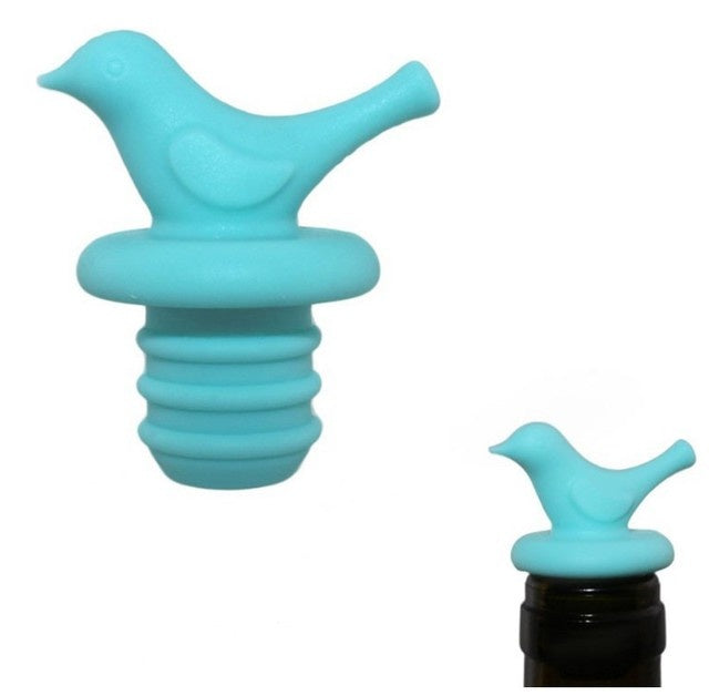 Little bird silicone wine bottle stopper