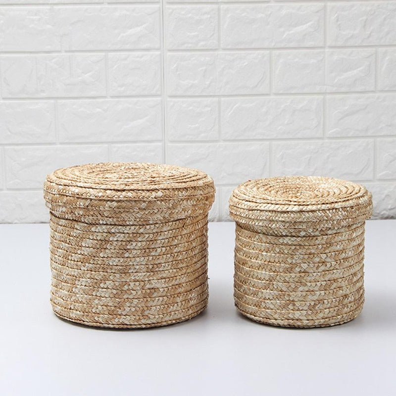 Woven storage basket